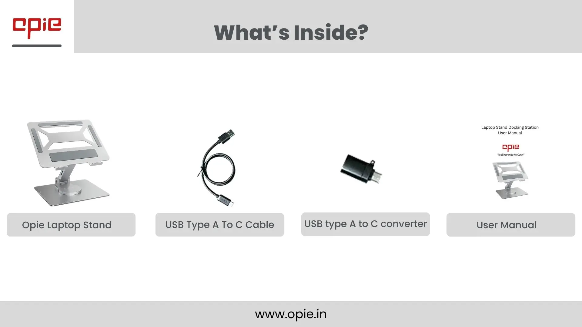 What’s Inside Opie? Opie Laptop Stand
