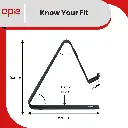 Opie Mobile Desk Stand Ergonomic viewing angle by Upadhyay Group  .webp
